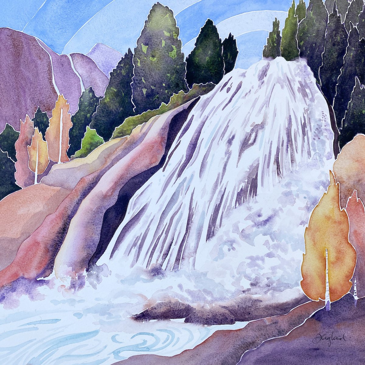 Chatterbox Falls 12" x 12"